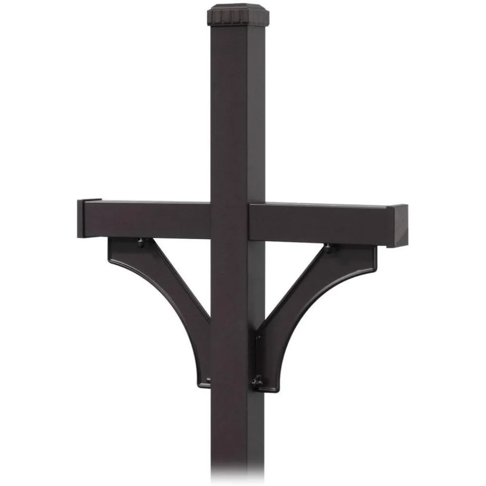 

4872BLK Deluxe 2-сторонний наземный почтовый ящик для двух почтовых ящиков, черный