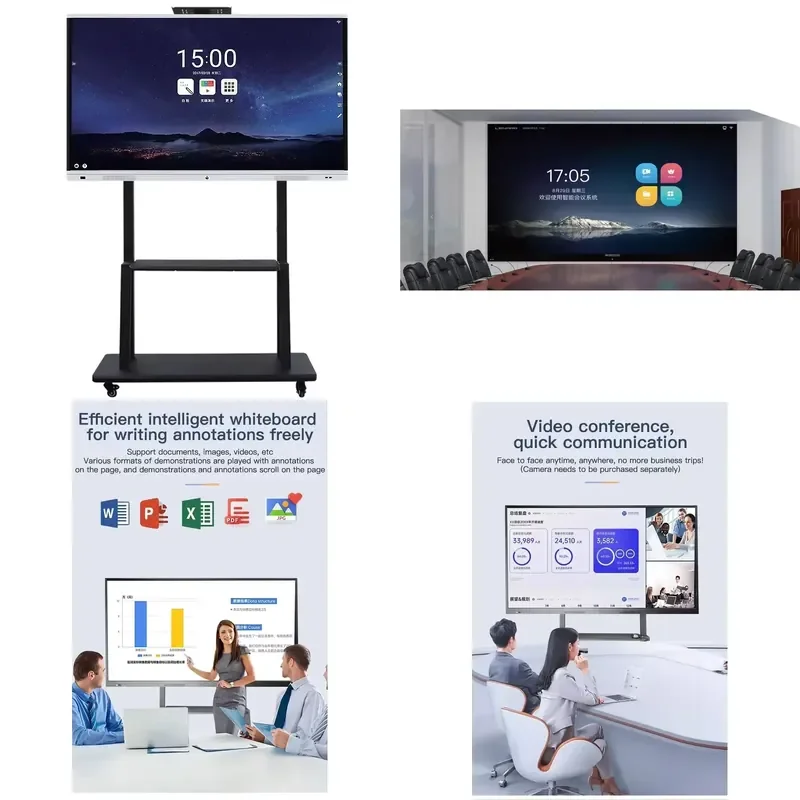 110 Inch Wireless Projector Screen Portable Foldable HD White Projection Surface for Home Theater Office Meeting Presentation