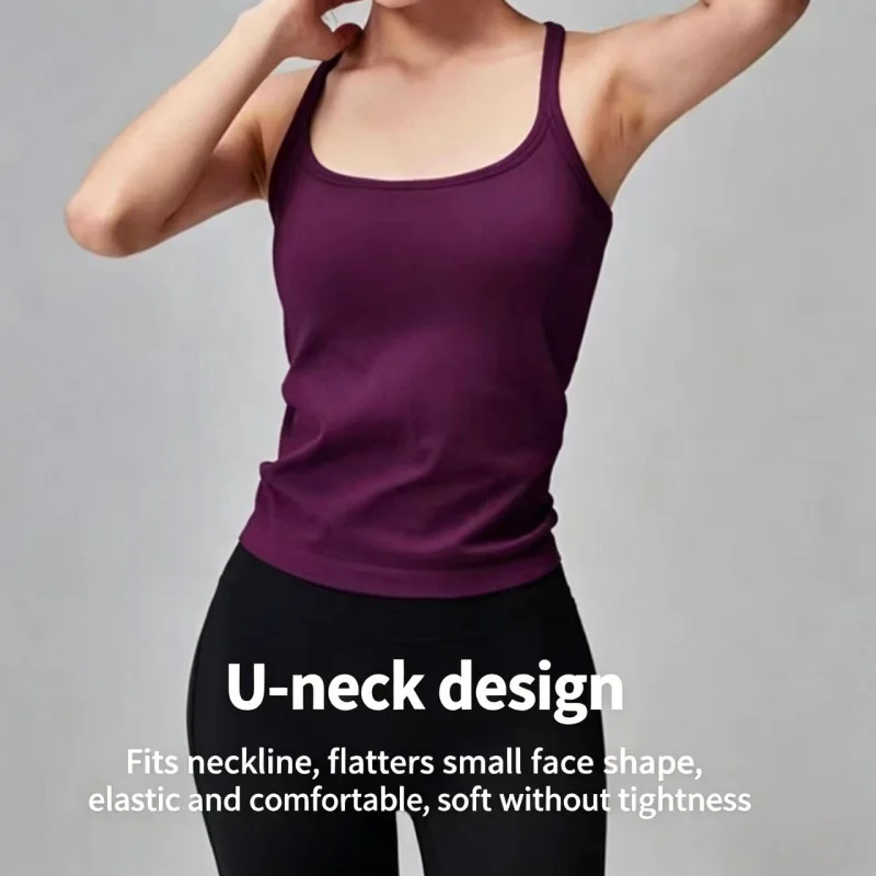 Nahtloser Yoga-BH für Damen in I-Form, stoßdämpfend, mit Brustpolster, schnelltrocknend, dehnbar, ideal für Fitnessstudio und Laufen. – Detail 3