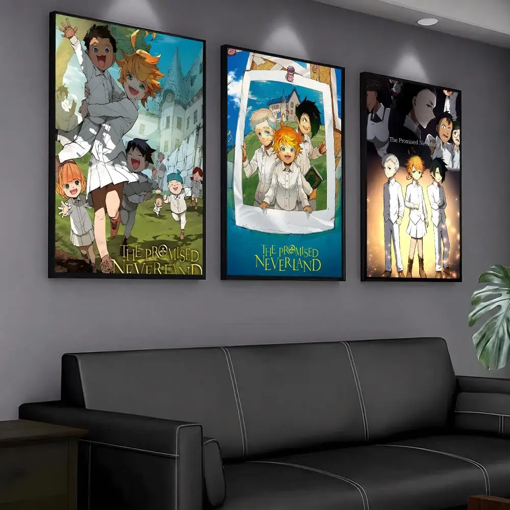 anime T-The Promised Neverland-D Painting Calligraphy Artwork for Home Bedroom Office Wall Decoration Gift