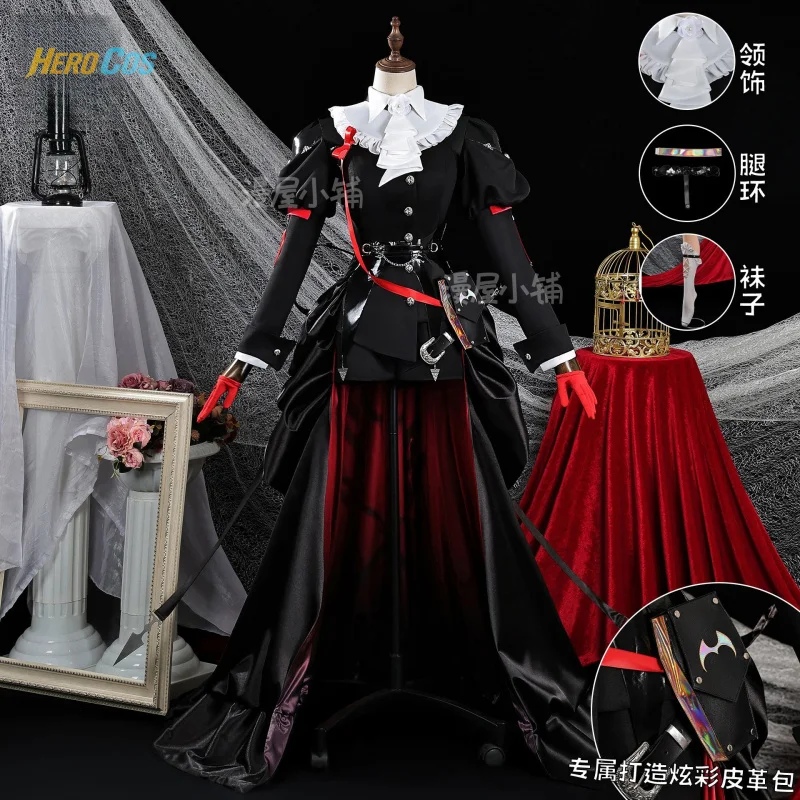 

Game Arknights Entelechia Cosplay Costume Lolita Dress For Hallowmas Christmas Role Play Women HERO Cos