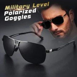 1PC Top Aluminum Magnesium Square Polarized Photochromic Sunglasses Men Sun Glasses Safety Driving Oculos De Sol Masculino