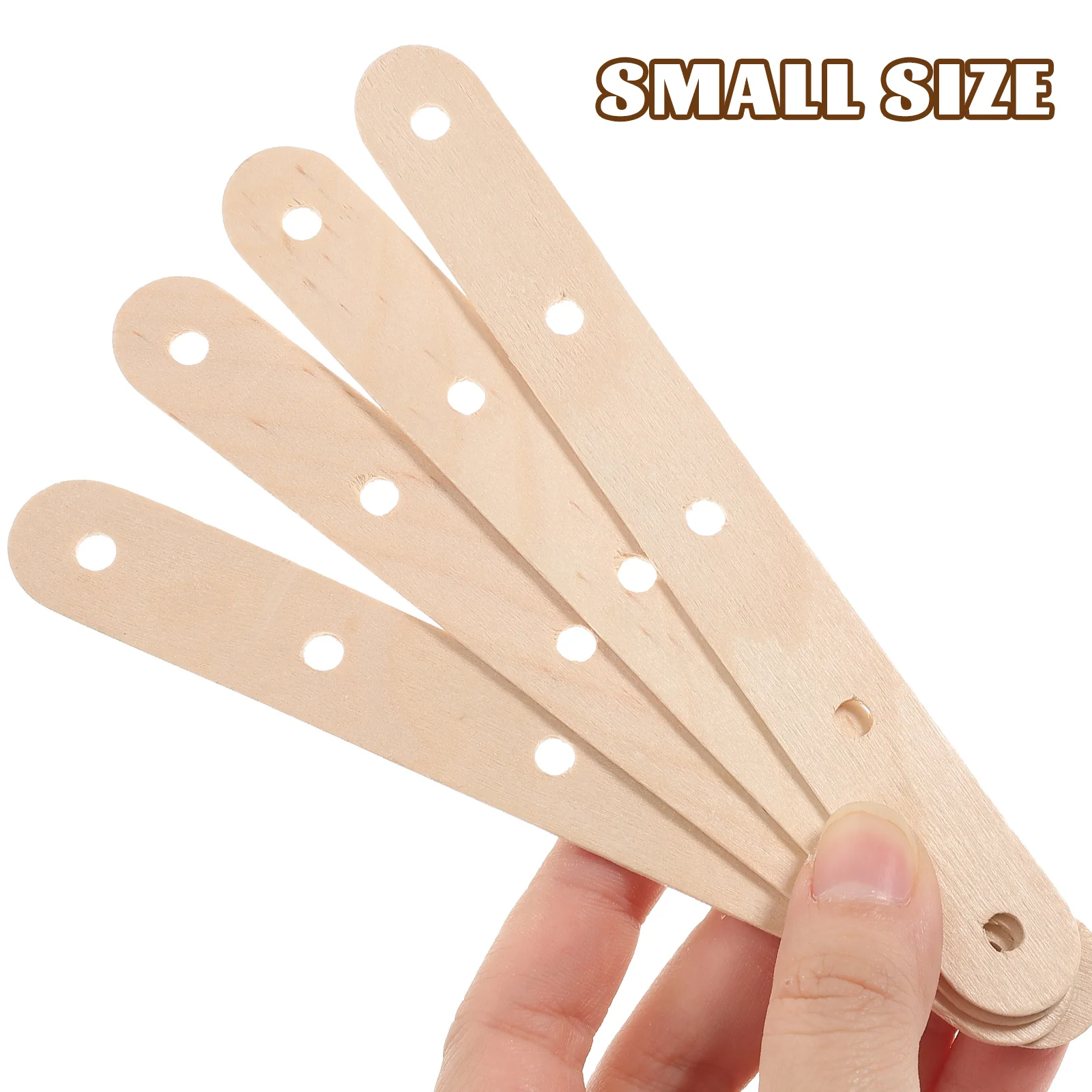 50 PCS Coffee Stir Sticks Popsicle Craft DIY Wood Candy Bar Colored Wooden Child