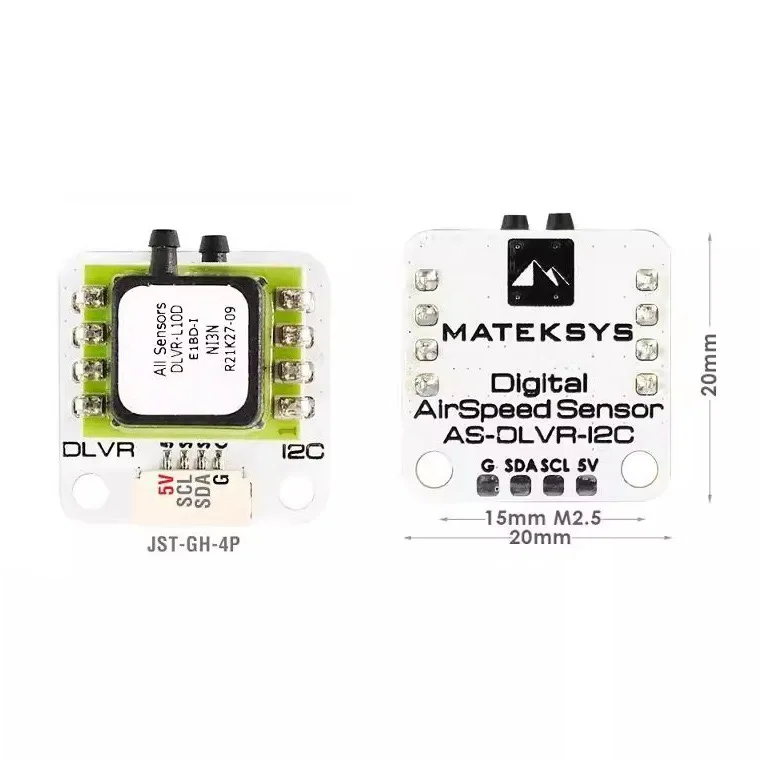 Mateksys Matek System Digital Airspeed Sensor AS-DLVR-I2C ArduPilot RC Multi-Rotary Aircraft Fixed Wing FPV Flight Controller