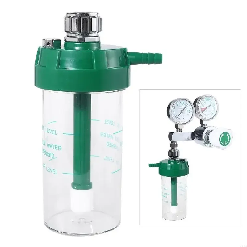 Dry Humidifier Bottle with Upper Level & Lower Level Oxygen Pressure Regulator