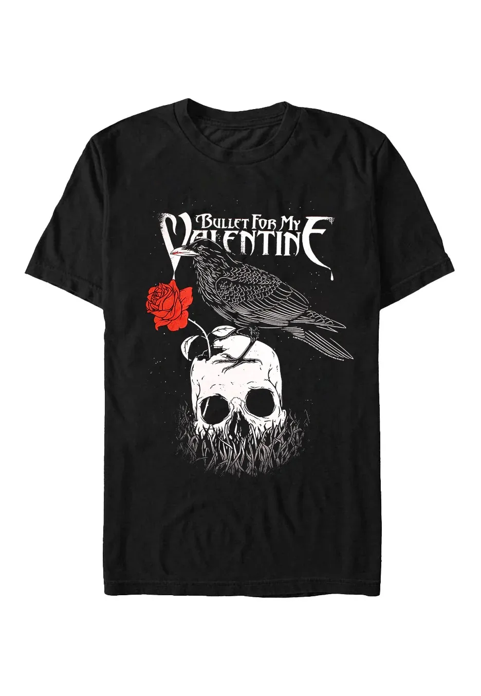 

Bullet for My Valentine Raven Street с графическим принтом, летние роскошные брендовые хлопковые мужские и женские футболки с короткими рукавами
