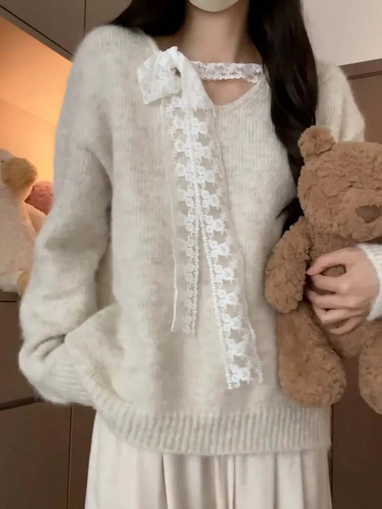 

Свитера Джемперы Пуловеры для женщин и девочек Женский свитер Y2K Fair Isle Design Спортивные леопардовые топы на открытом воздухе Уличная одежда Лоскутное шитье