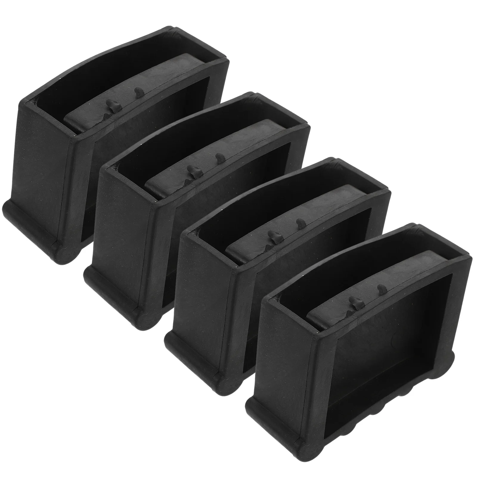 แผ่นยางหุ้มขาบันได 4 ชิ้น ป้องกันการลื่น ทนทาน ป้องกันพื้นสำหรับใช้ในบ้าน