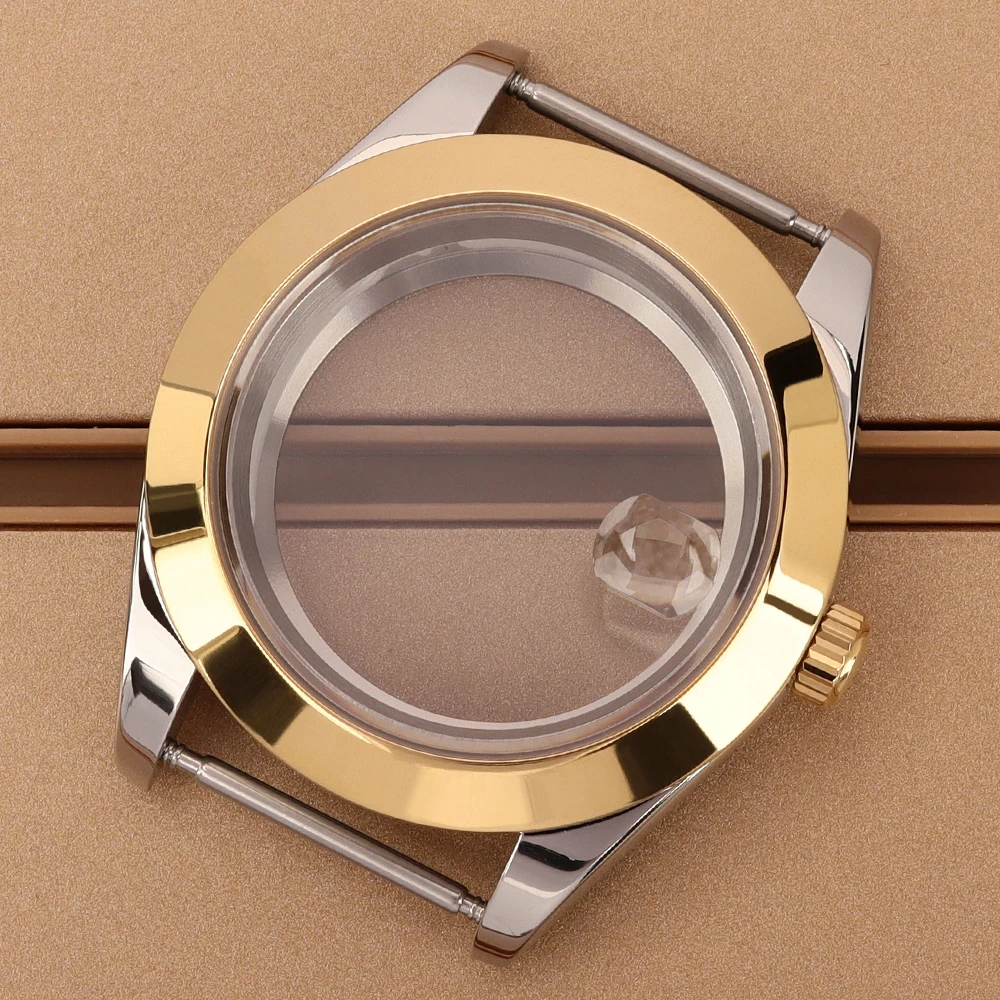 Bevel Edge 36mm/39mm Watch Case Sapphire Glass For NH34 NH35 NH36 NH38 4R36 Miyota 8215 Movt High-quality NH35 Watch Accessories