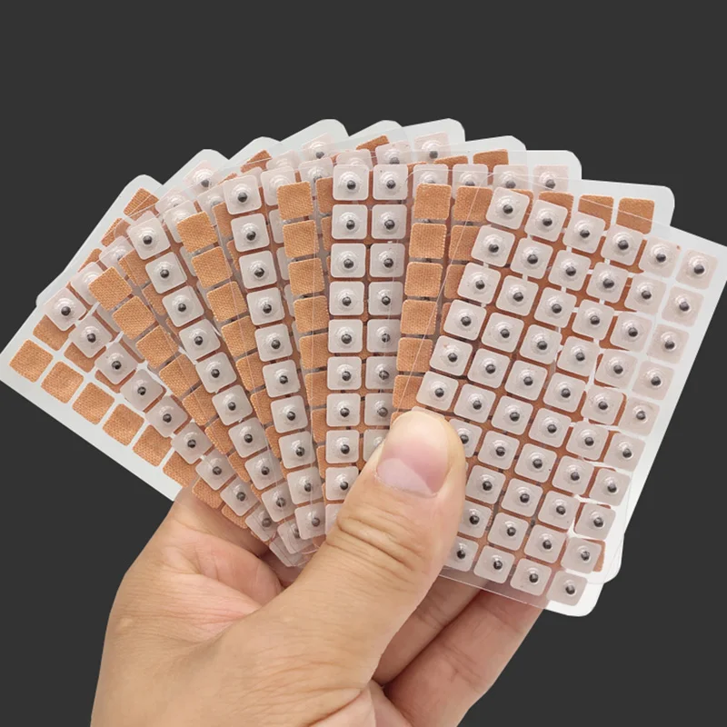 600Pcs Cowherb Seed Ear Stickers Auriculotherapy Acupuncture Massage Therapy Dredge Body Meridians Improve Vision Treat Insomnia