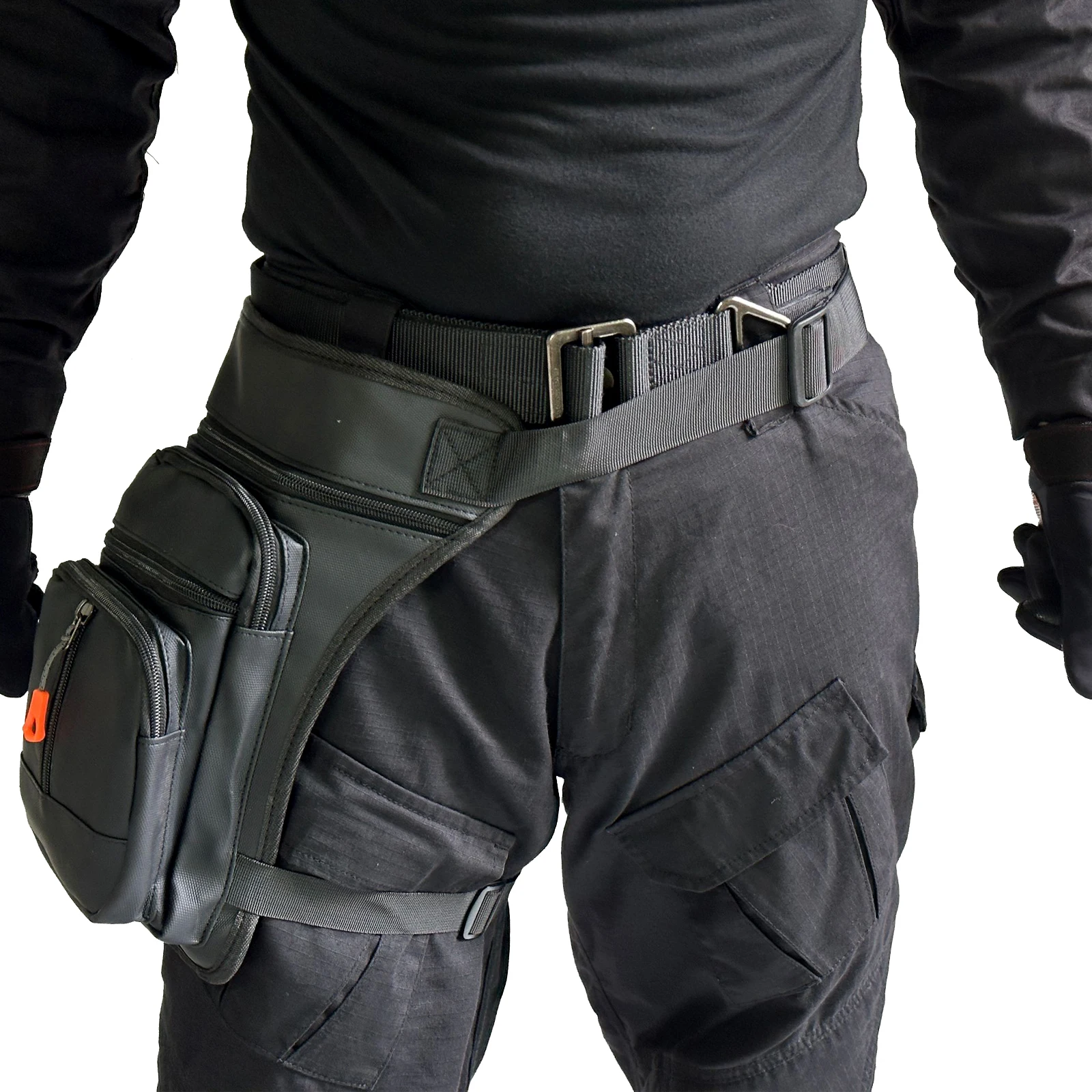 حقيبة ساق مقاومة للماء بتصميم جديد، حزمة فاني رياضية خارجية متعددة الوظائف، حقيبة ساق تكتيكية للدراجات النارية، معدات خارجية للرجال #3