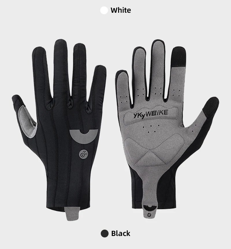 YKYWBIKE Fahrradhandschuhe, gewebt, aerodynamisch, gestreift, Fahrrad-Sporthandschuhe, rutschfeste Reithandschuhe, stoßdämpfende Rennradhandschuhe – Detail 38
