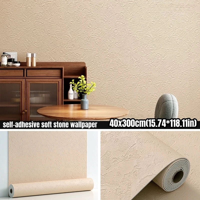 

Самоклеящиеся панели под камень (травертин) для стен: водонепроницаемые обои для ванной, гостиной и спальни, для облицовки стен