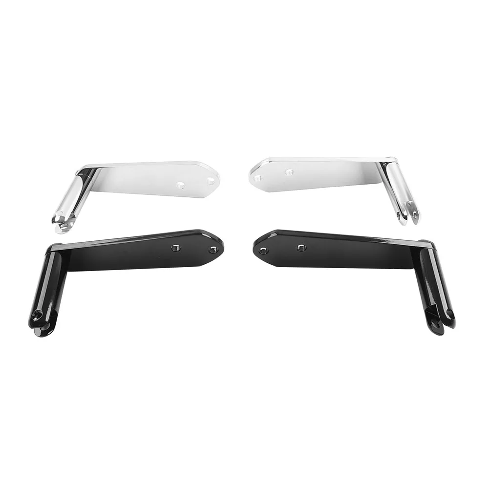 1Pair Black/Chrome Motorbike Highway Foot Peg Mount Kit Metal For Harley Dyna Street Bob FXDB FXD FXDC FXDL 1991-2017