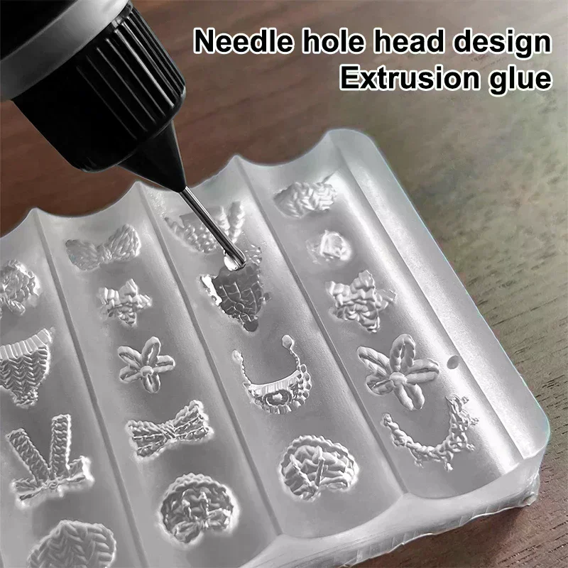 /Kuz/Gel For Nail Mold 10g UV Gel Crystal Glue Translucent 3D Acrylic Mold Tool Nail Saloon DIY Nail Art Gule Carved