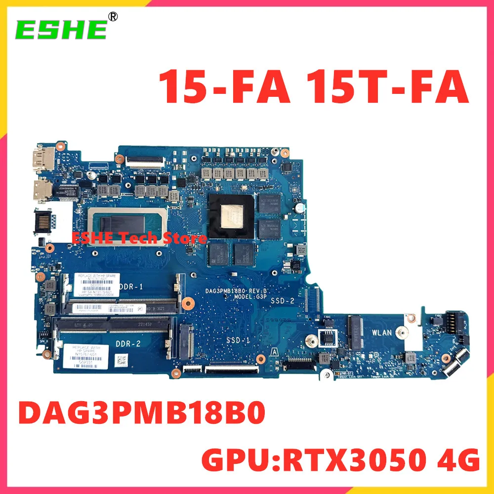 

DAG3PMB18B0 для HP Victus 15-FA 15T-FA материнская плата для ноутбука CPU i5-12450H i7-12650H GPU RTX3050 4 ГБ DDR4 N15767-601 100% тест ок