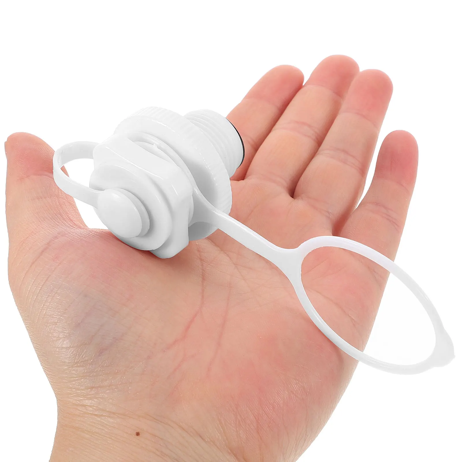 2pcs Valve Accessories Kayak Inflatable Boat Cover Bonnet Screw Lid Wear Resistant Portable PP Material Strong Sealing