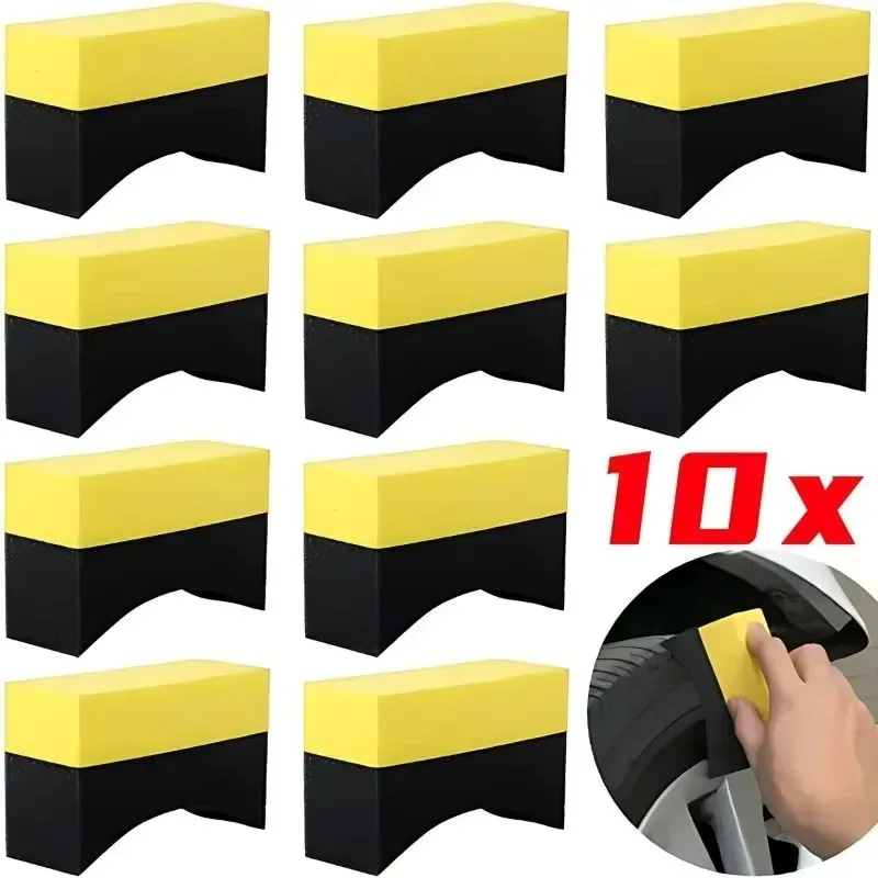 2-12Pcs Car Wheel Cleaning Sponge Tire Wash Wiper Water Suction Sponge Pad Wax Polishing Tyre Brushes Tools Car Wash Accessories