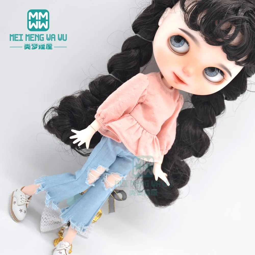 

Fits 28cm Blyth Clothes Azone OB22 OB24 Fashionable multi-colored shirts short skirts Toys Gift