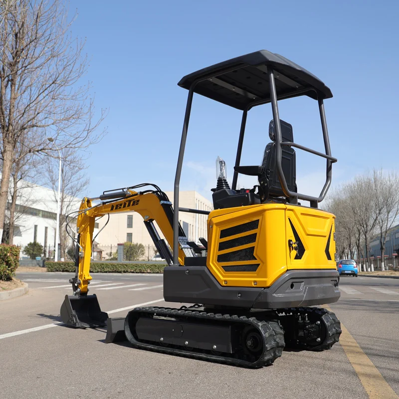 Free Shipping CE/EPA Diesel Engine 1800kg Mini Digger Hydraulic Small Excavadora Bagger Recruit Agent Crawler 1.8Ton Excavator