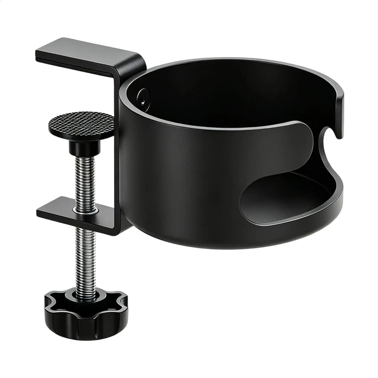 Desk Cup Holder Clamp Anti-Spill Adjustable Table Water Bottle Holder For Desktop Office Chair Lounge Home Outdoor Patio Porch