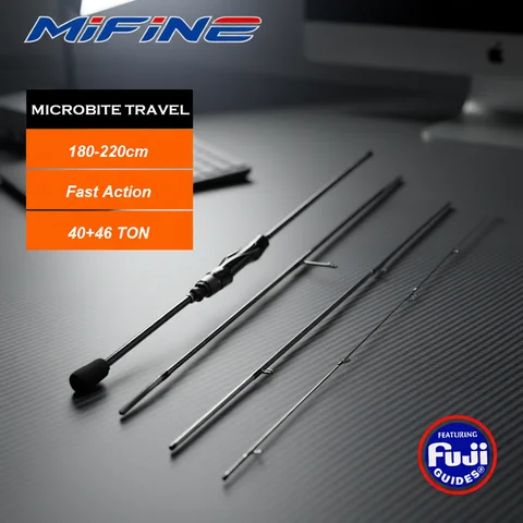 MIFINE MICROBITE TRAVEL Spinning Casting Rod 40+46T Carbon Fiber Fast Action 1.8M/1.98M/2.1M/2.2M Ultralight Lure Trout Pole