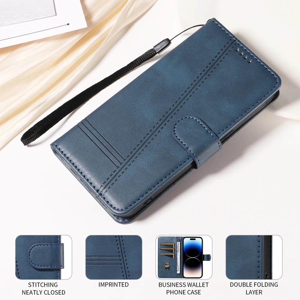 Magnetische Flip-Lederhülle für Xiaomi Redmi 15 15C 14C 13 13C 12 A5 4G 5G Poco C85 169 171 173 Premium Brieftasche mit Kartenfach – Detail 9