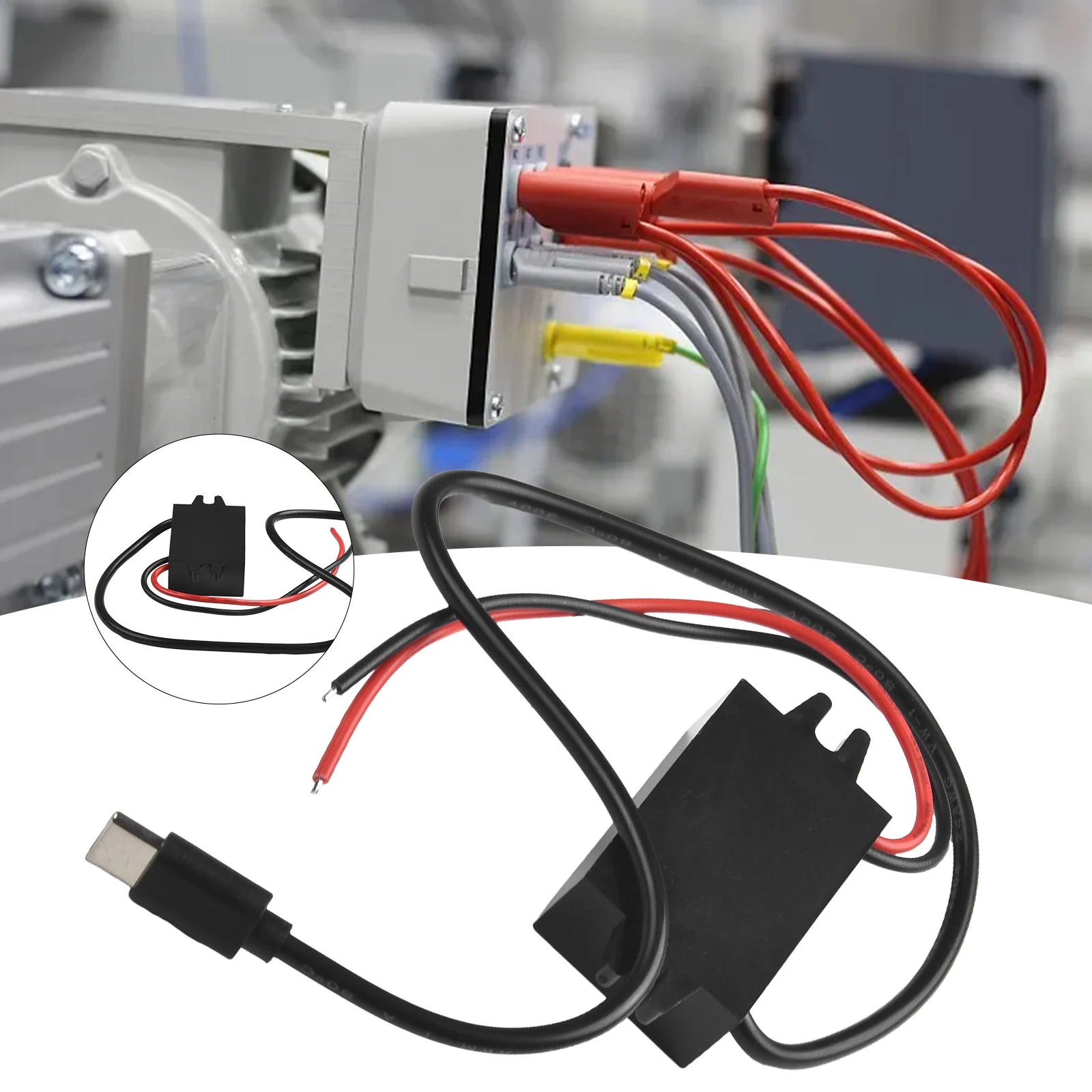 1Pc Voltage Converter 12V To 5V Reverse Short-circuit Step Down Module Type C USB Waterproof C DC-DC Connection