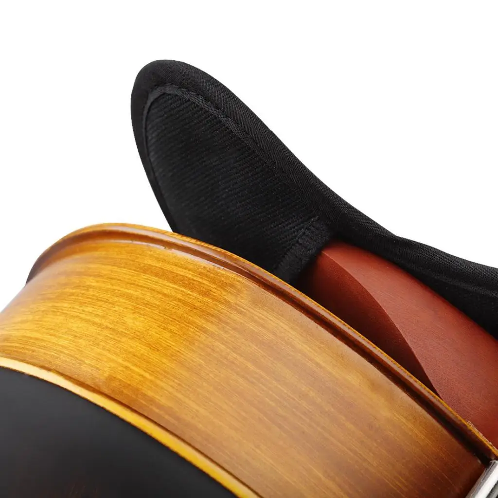Hand Stitched Suede Violin Shoulder Rest Velvet Pad for Violin 4x4 Full Size Support