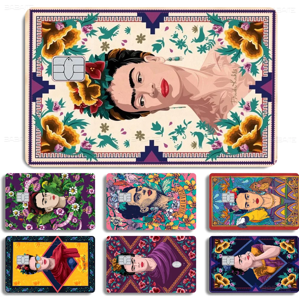 F-Frida K-Kahlo Game Film Cover Sticker Case For Small Chip Credit Debit Card Front Side