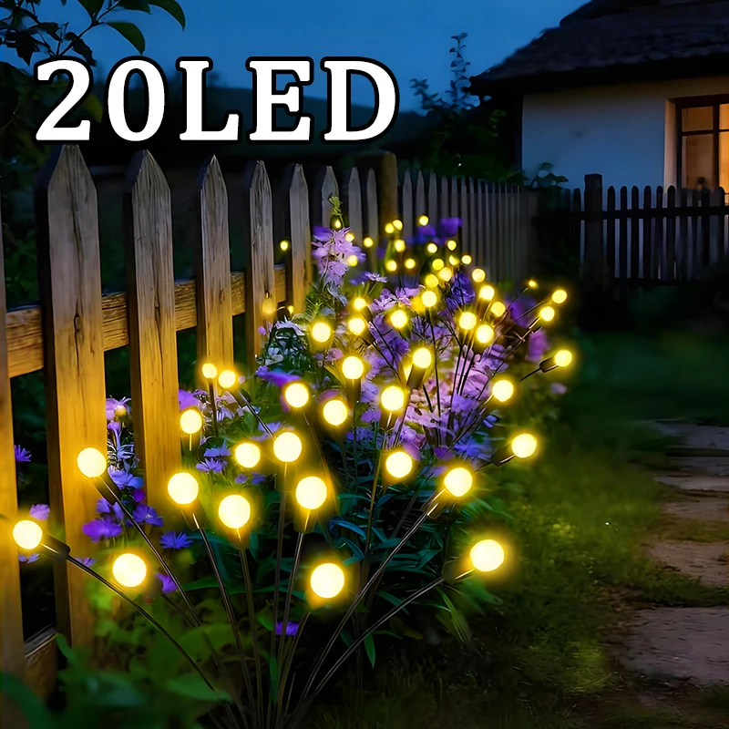 Lámparas Solares Decorativas para Jardín, Luces Solares Impermeables para Caminos, Patios, Calles y Césped, Luces Festivas