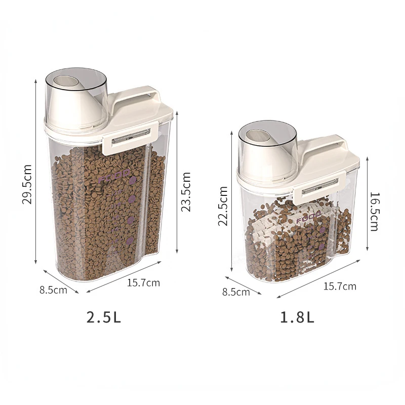 Sealed Cat Food Storage Bucket Vacuum Preservation Tank for Dog Food Moisture-proof and Dehumidifying Pet Dog Snack Storage Box