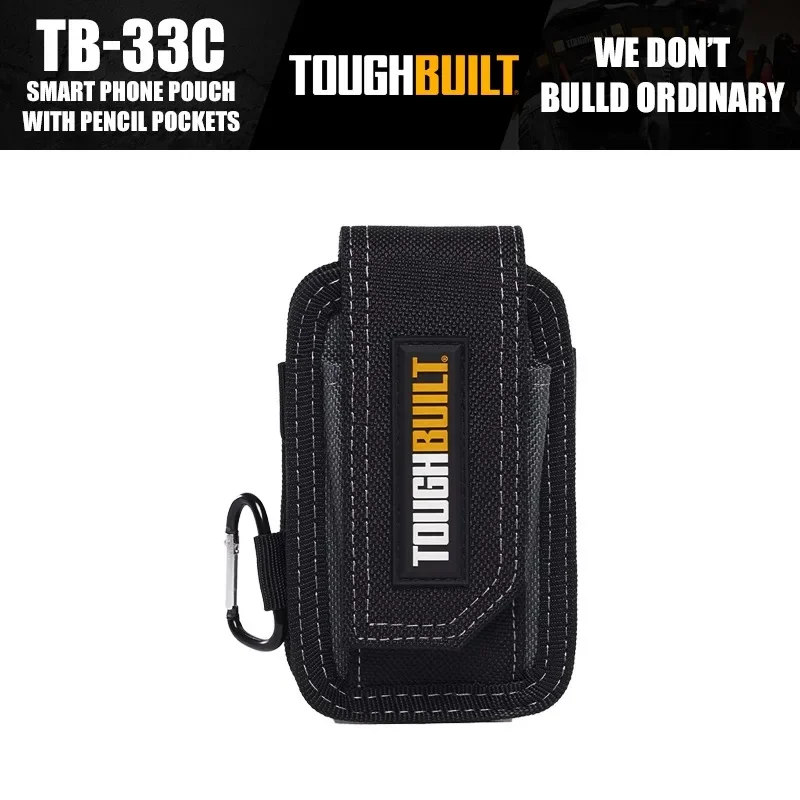 ToughBuilt TB-33C Smart Phone Pouch With Pencil Pockets Compatible With Most Tool Belts Tools Packaging Bag