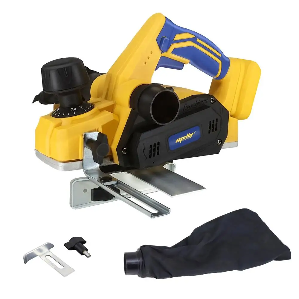 Handheld Cordless Electric Wood Planer 16000RPM Dewalt 20V Battery Compatible Blade Protector Dual Dust Collection V-Grooves