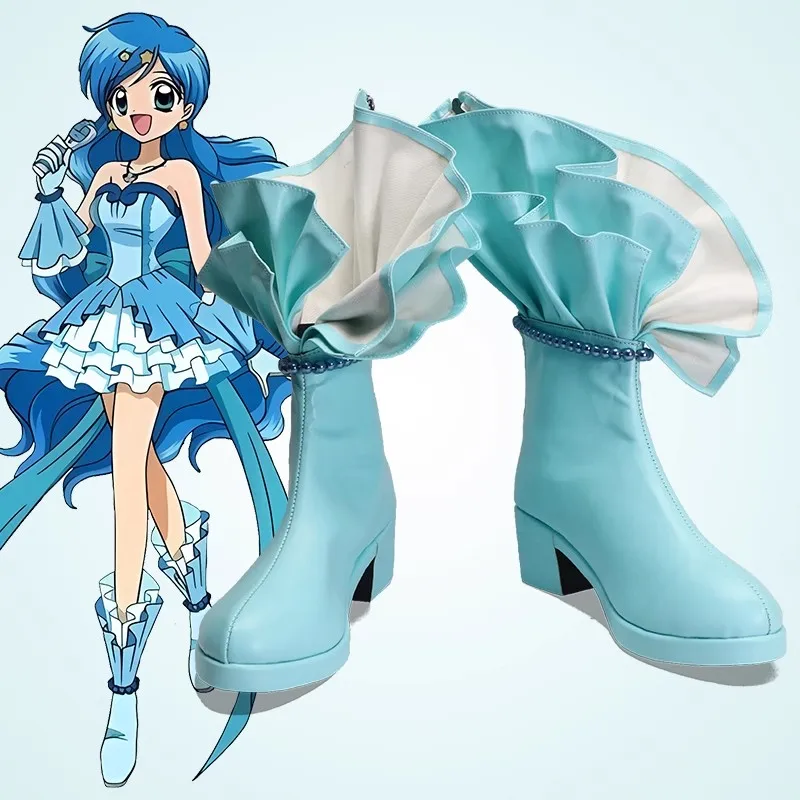 Cos-Mart Anime sirène mélodie Pichi Pichi Pitch Hanon Hosho/Nanami Lucia/Toin Rina Cosplay chaussures universelles accessoires