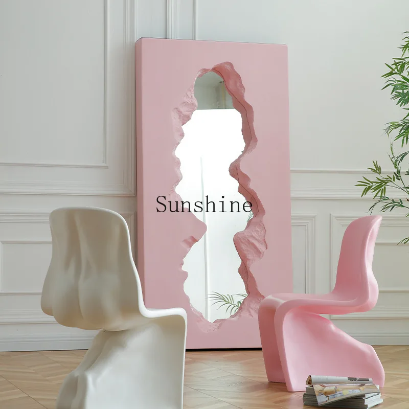 

Creative Irregular FRP Decoration Design Floor Mirror Simple and Modern