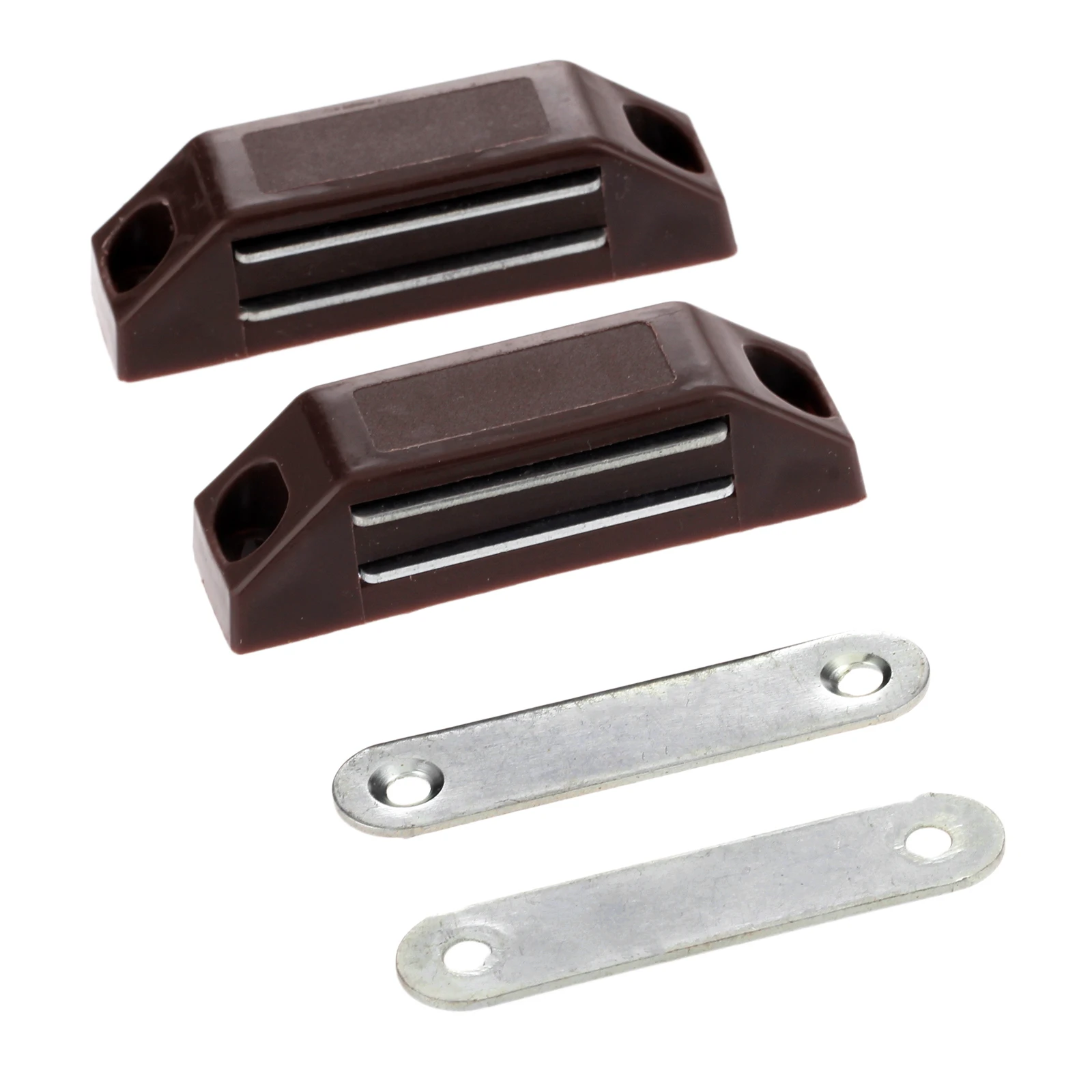 DRELD 4Pcs chiusure magnetiche per porte raccordi per mobili armadio da cucina armadio magnetico chiusura a scatto con viti 59*16MM