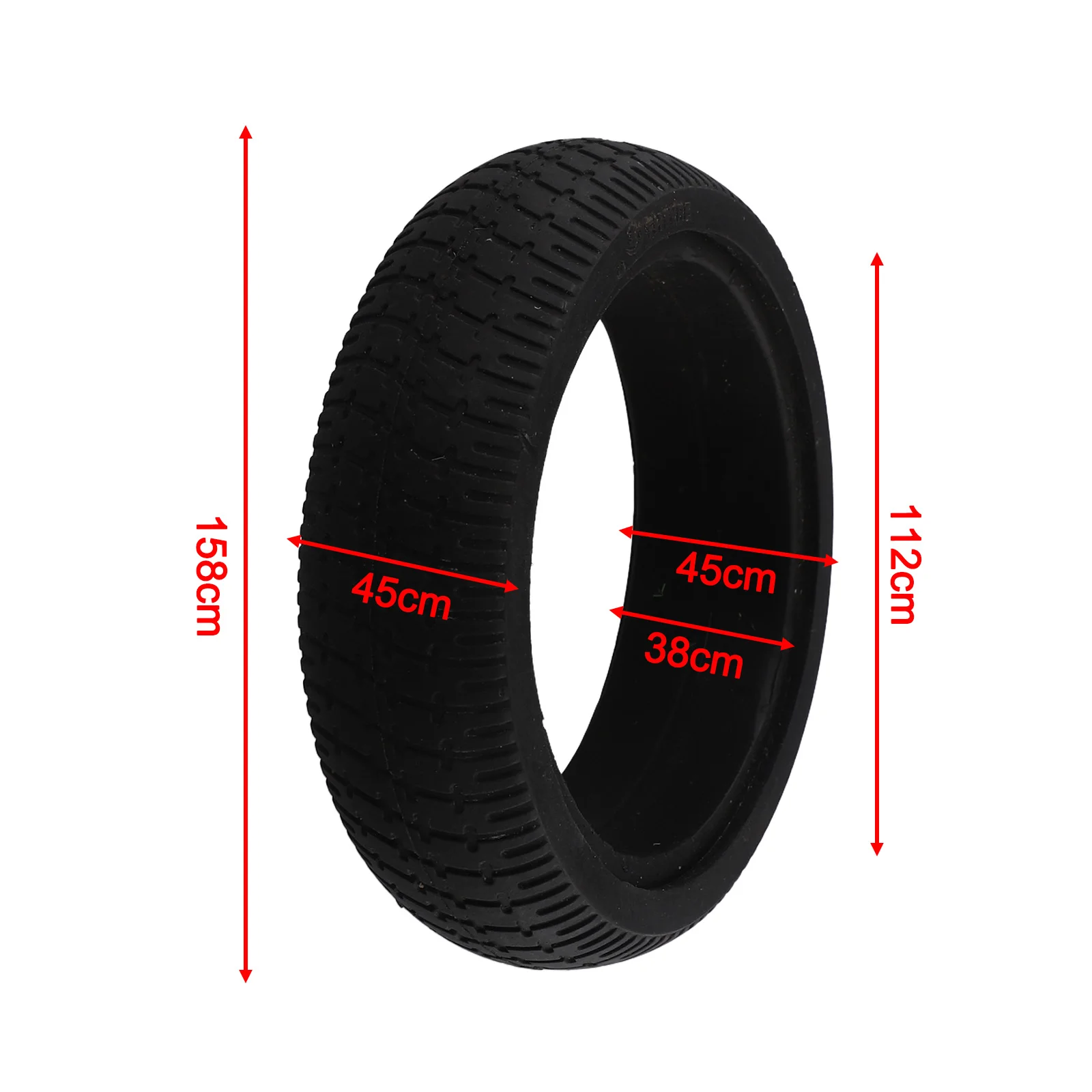 

Front Wheel Electric Scooter Inch Wheel Balance Car X Solid Tire 6.5x45 About 260g Black Brand Rubber Same Tire