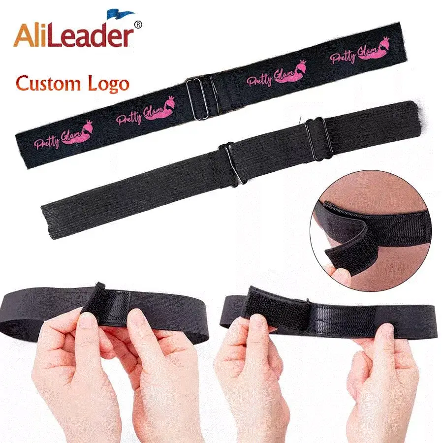 New Elastic Headband With Magictape 60cm 65cm Adjustable Wig Band For Fixed Lace Wig Width 2.5CM 3CM 3.5CM Edge Grip Band