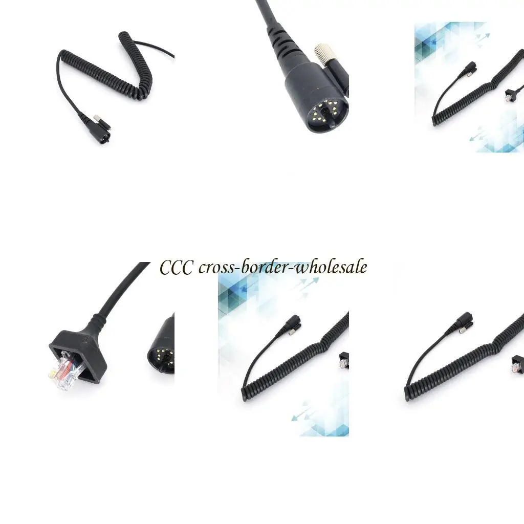 

L41F Radio Earpiece Microphone Cable Spring Line Wire for KMC-27 TK-690 Walkie Mobile