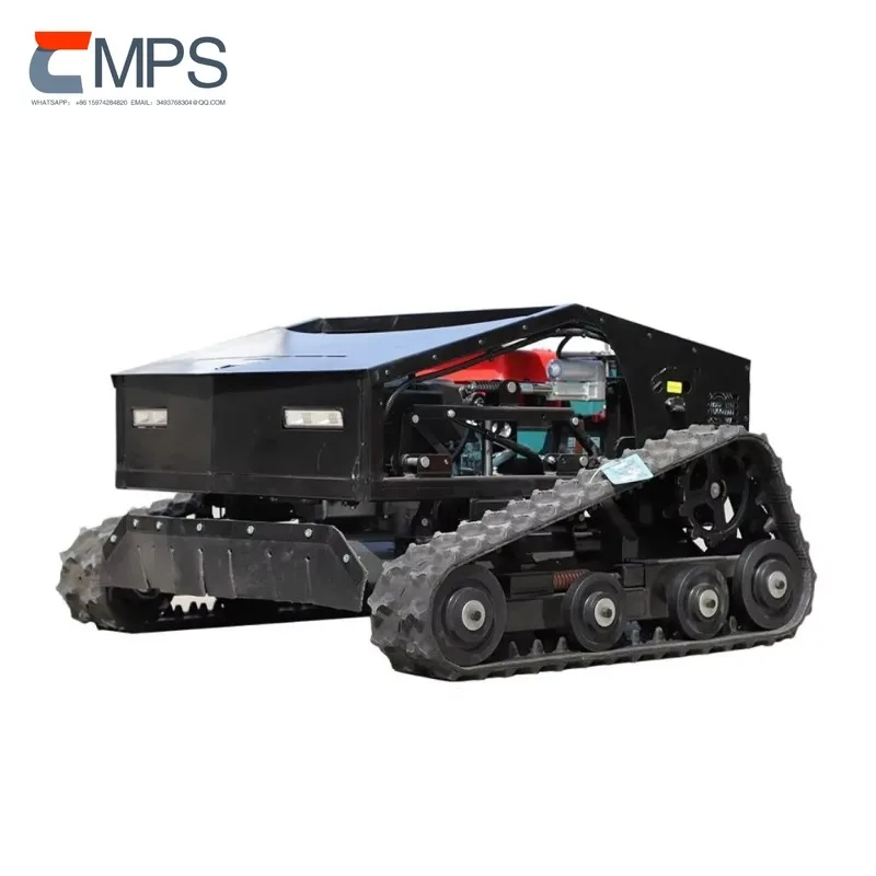 Heavy Duty RC Lawn Mower with 5KM/H Speed, 224cc Engine, Smart Remote Start & Emergency Stop Function