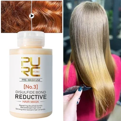 PURC Hair Mask Disulfide Bond Repair Frizz Dry Damaged Prevents Breakage Hair Loss Smooth Keratin Hair Treatment Masks Care 100g