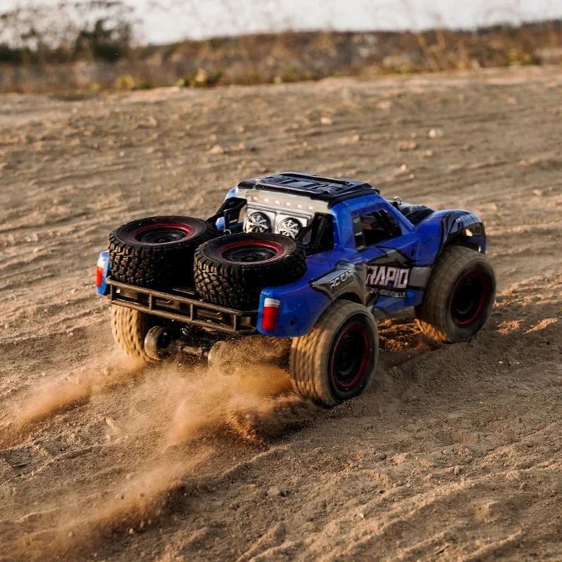 JJRC Q130 PRO Grote RC Auto Korte Baan Vrachtwagen Hoge Snelheid All Terrain Off Road Voertuig Afstandsbediening Auto's met Licht Speelgoed voor Jongens