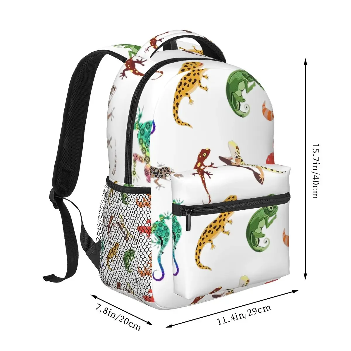 Gecko-Best Gift For Gecko Lovers Backpacks Boys Girls Bookbag Children School Bags Kids Rucksack Shoulder Bag Large Capacity