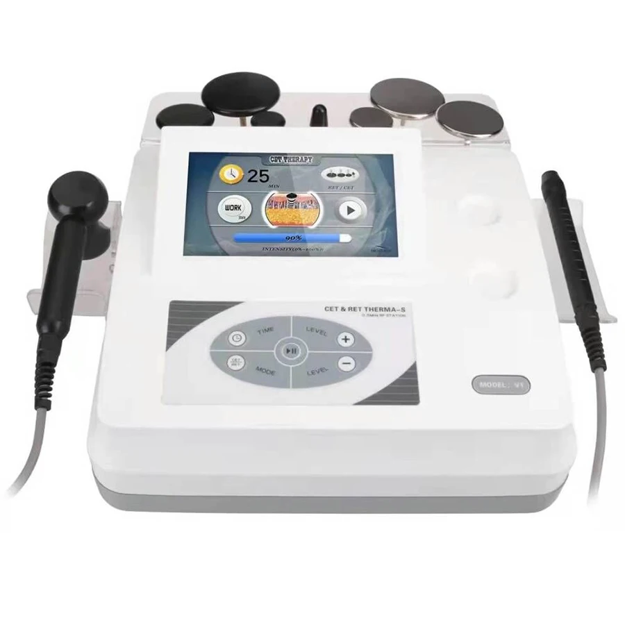 2023 Tecar Therapy Monopolar RF Diathermy Machine 448KHz RET CET Indiba Body Shaping Sliming Face Lifting Skin Care Tools Device