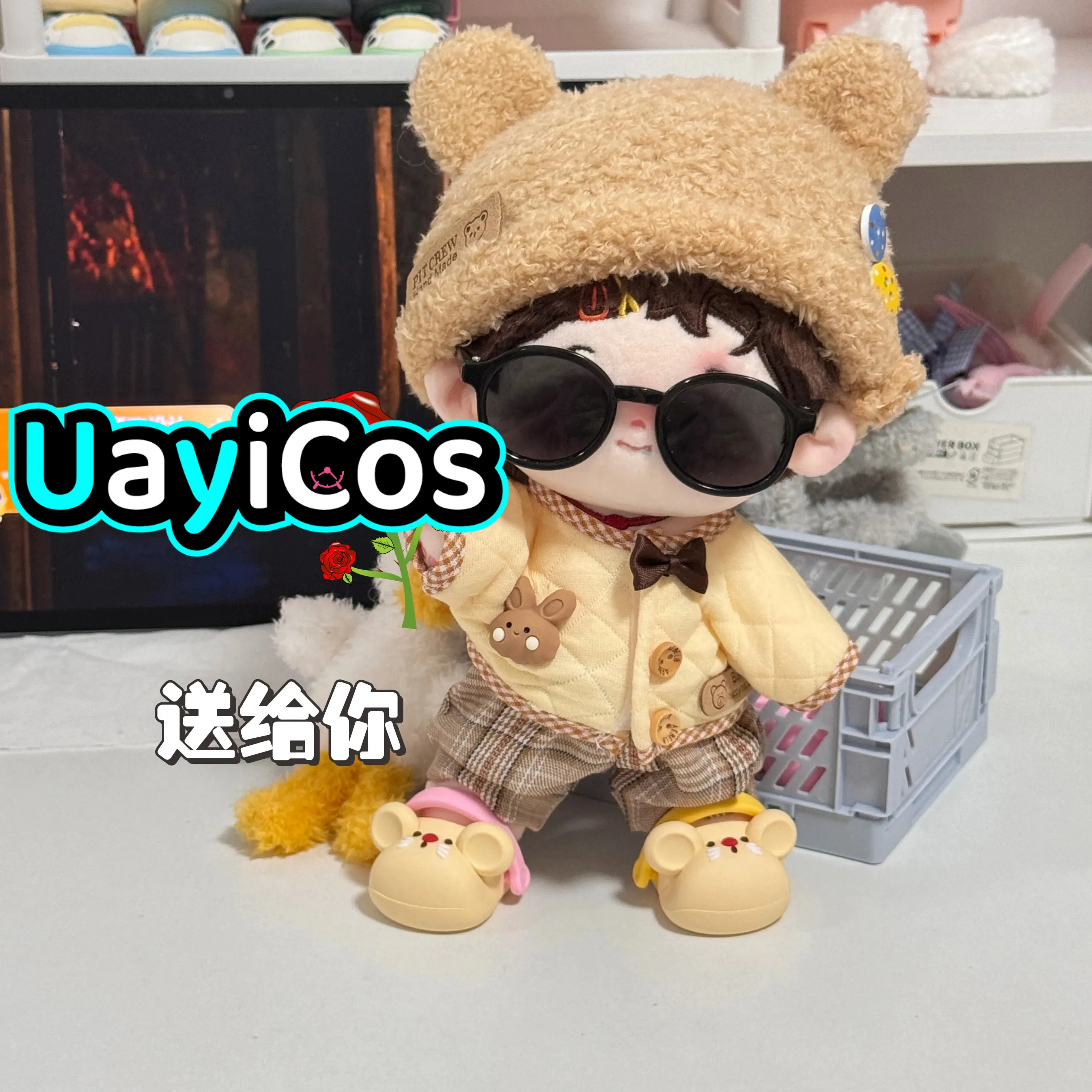 

В наличии 20 см кукольная одежда масляный медведь кролик соус одежда костюм мягкие плюшевые аксессуары для кукол аниме фигурка игрушка детский подарок