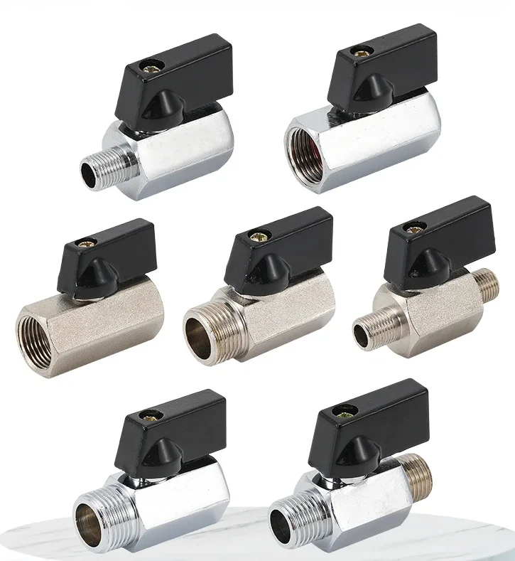 

Matte finish / Poished 1/8" 1/4" 3/8" 1/2" BSP Male Female Thread Brass Ball Valve Shut Off Pneumatic Air Water Gas