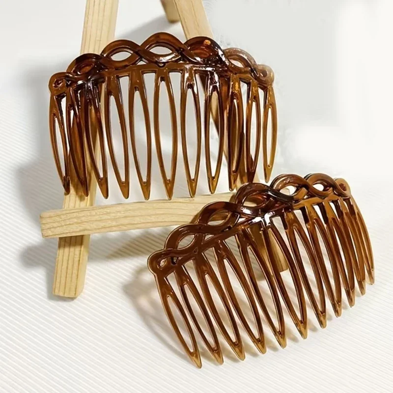 

Teeth Simple Hair Clip Combs Straight Teeth Plastic Hair Accessories Durable French Vintage Weaving Hairpins Women