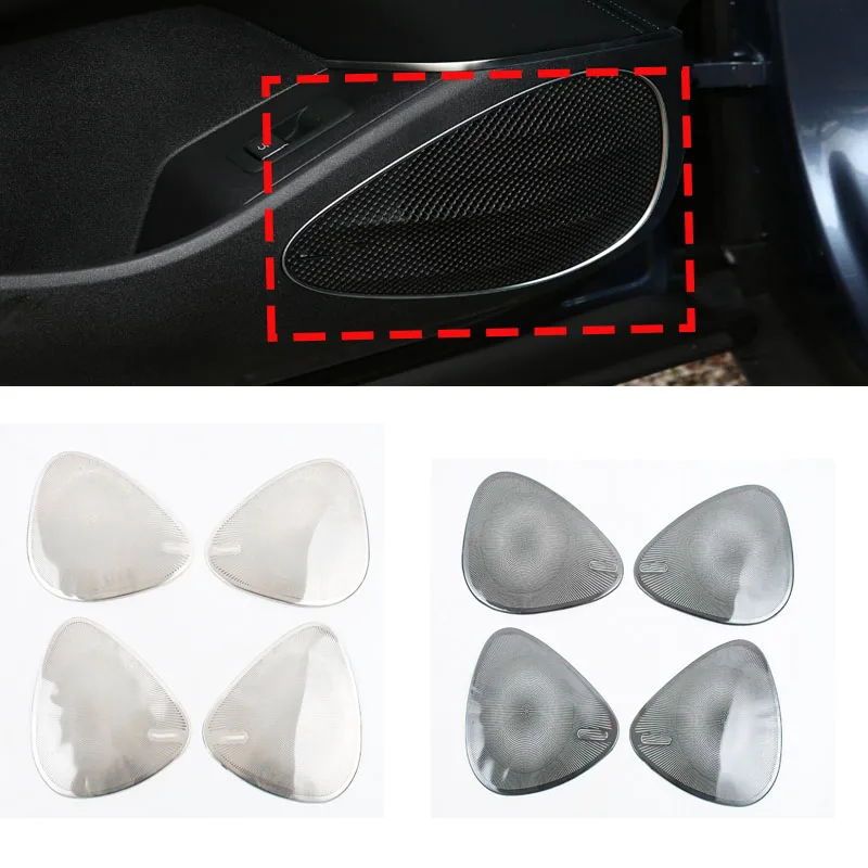 ل BYD سيليون 7 أسد البحر 07 EV 2024 2025 الفولاذ المقاوم للصدأ مكبر صوت للسيارة غطاء الباب غطاء مكبر الصوت القرن اكسسوارات السيارات