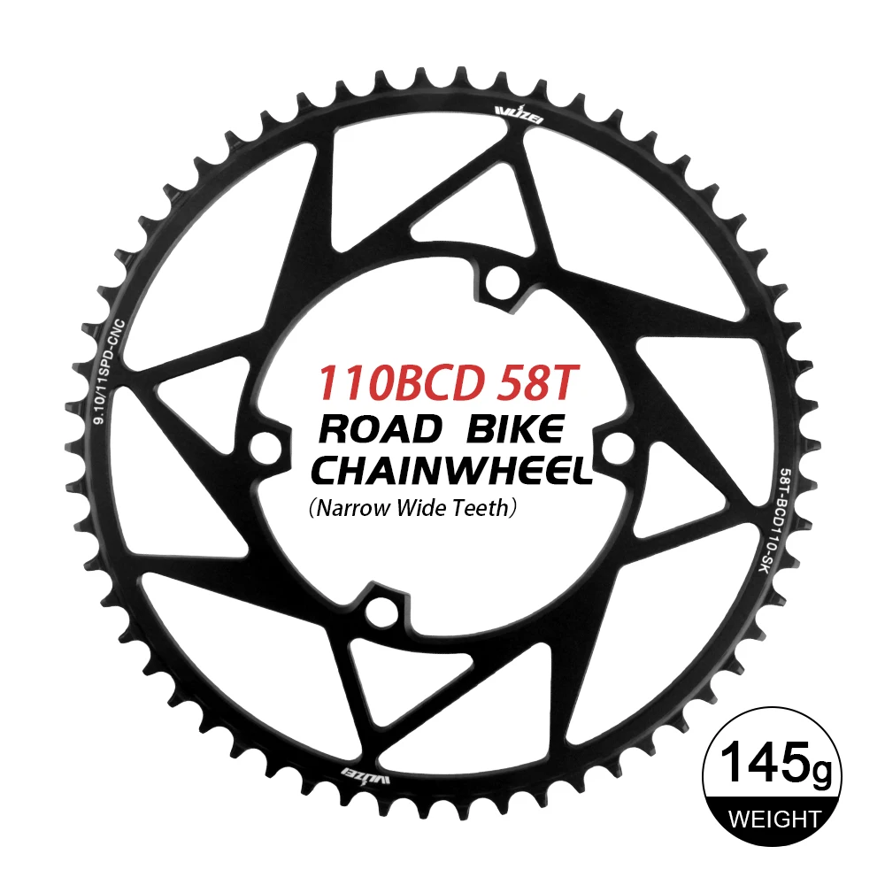 WUZEI ロードバイクチェーンリング 110 BCD 36/38/40/42/44/46/48/50